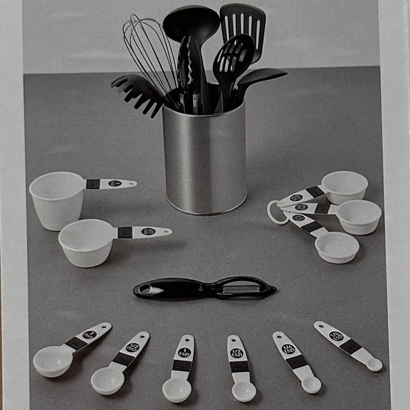 SIMPLY ESSENTIAL 20 Piece Utensil Set with Container - Picture 2 of 9